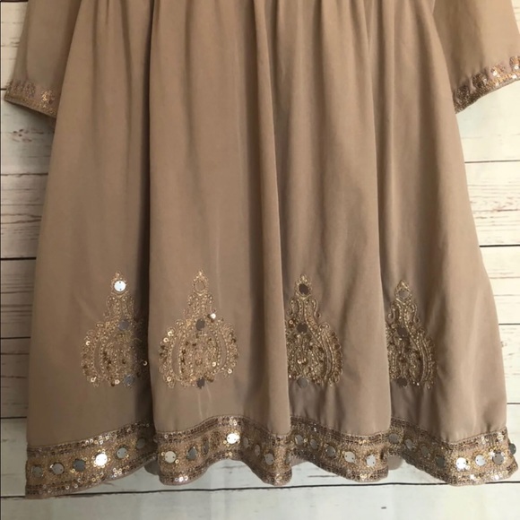 Free People Beaded Dress Medium Boho - Picture 4 of 8